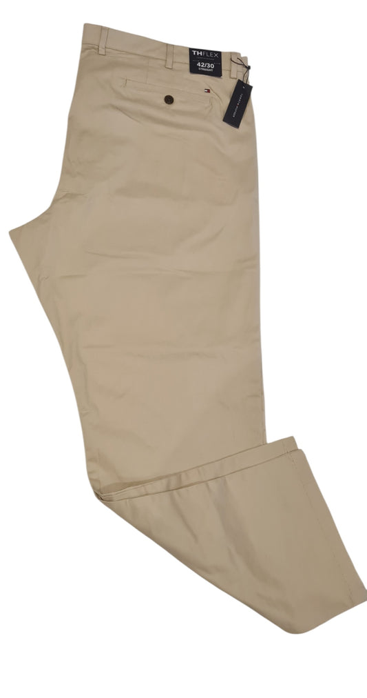 New Tommy Hilfiger Men's TH Flex Straight Fit Pants Stretch Chino- Size W42