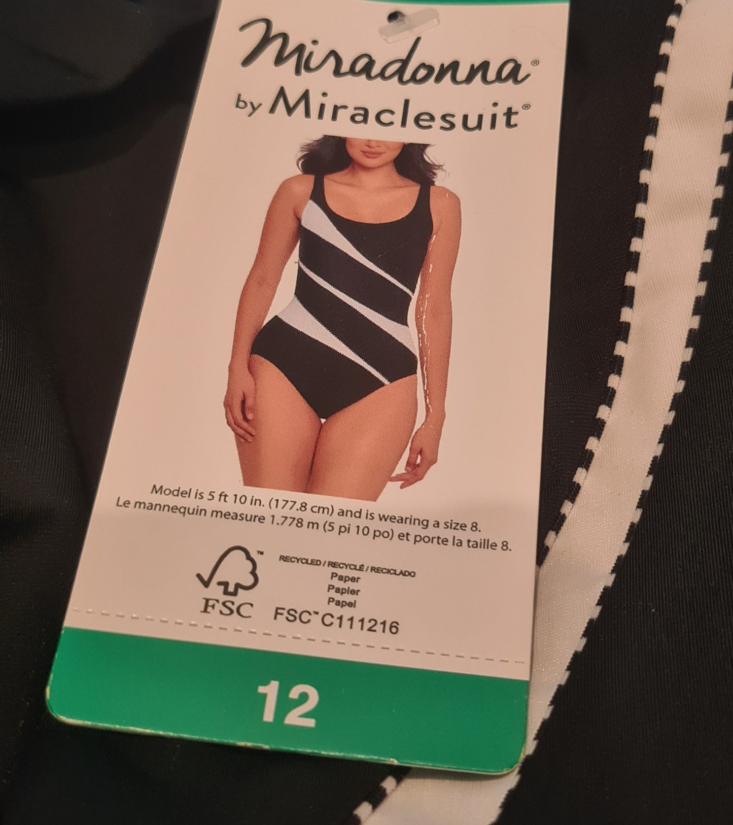 Miradonna by Miraclesuit Women's Helix Underwire One Piece Swimsuit - Size 12