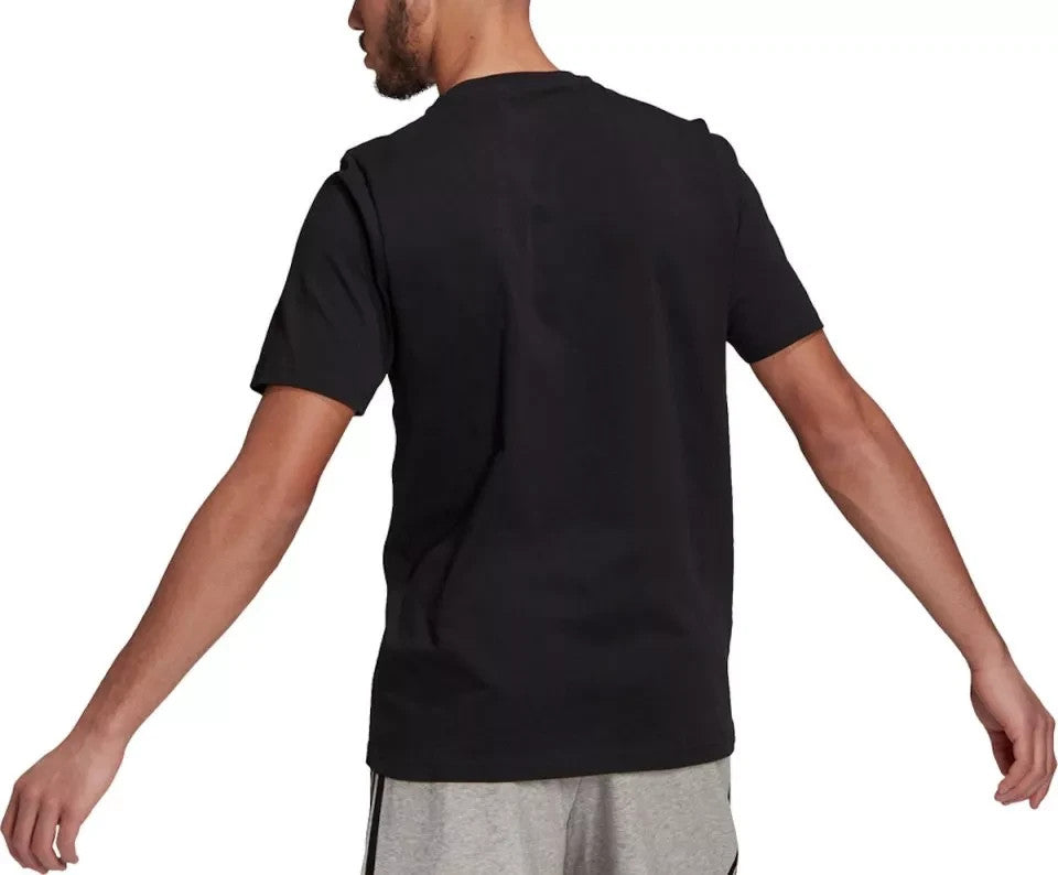 New Adidas Men's M SL SJ T-Shirt – Black – Size MEDIUM – 100% Cotton – Logo Tee
