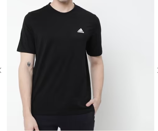New adidas Men's M SL SJ Tee/ T-Shirt - Black - Size XL - 100% Cotton