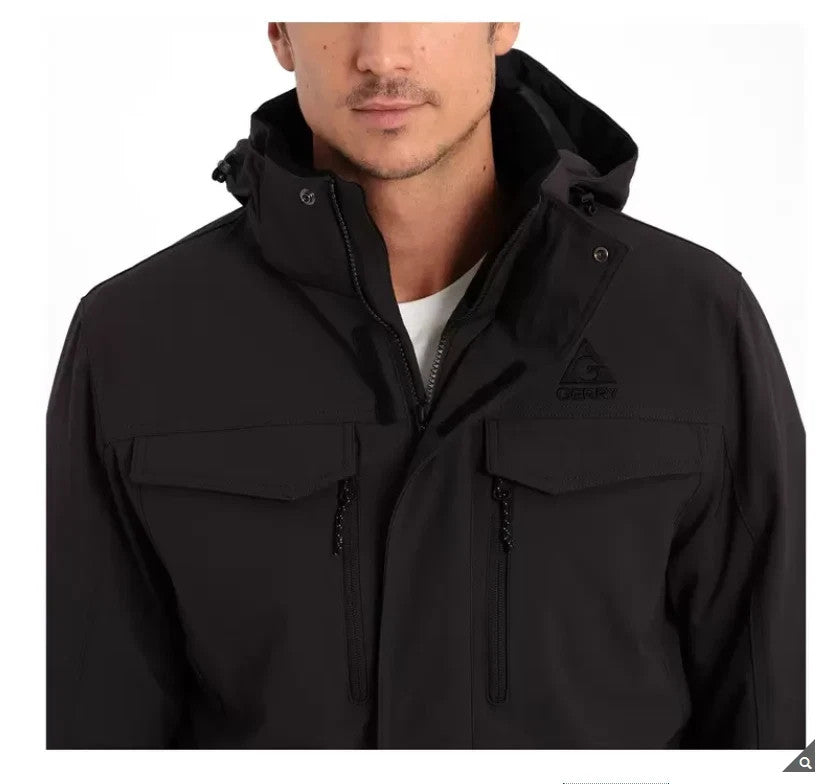 NEW Gerry Men's Nimbus Tech Ski Jacket | Size Large | Black -- FREE POST !!