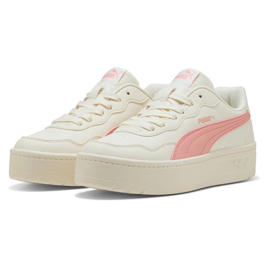 Puma Women's Court Lally Skye - Frosted Ivory/Pink Fruit - Size US 9 (UK6)