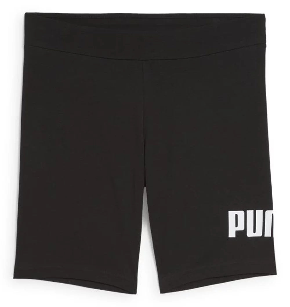 Puma Women's Ess No. 1 Logo 7'' Short Leggings - Black - Size XS