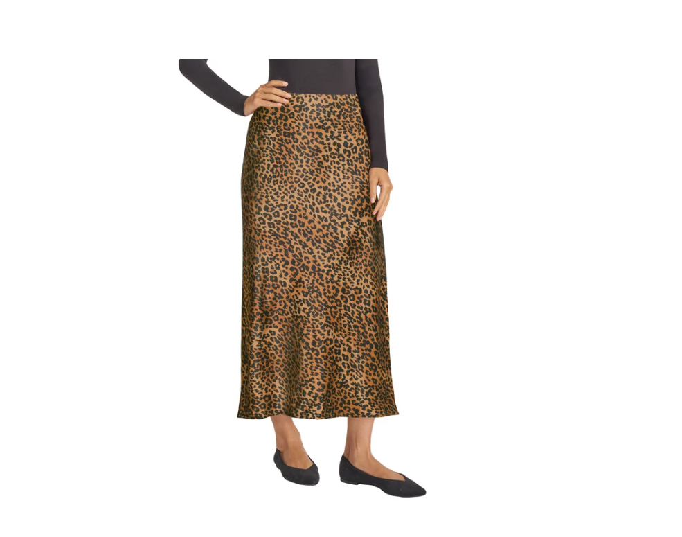 New Matty M Women's Satin Skirt - Size Small - Soft elastic at waist
