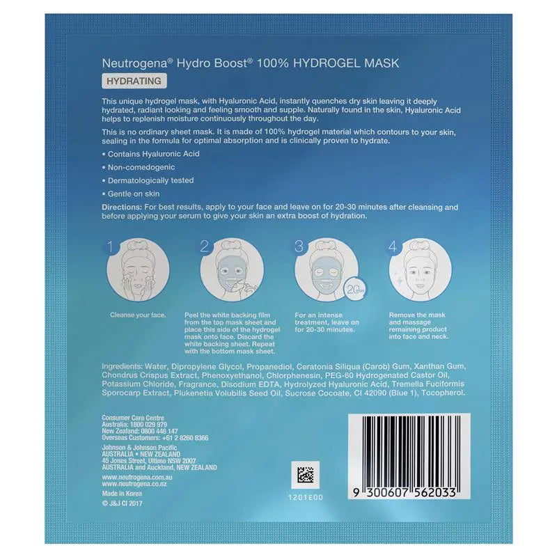 Neutrogena Hydro Boost Hydrating Hydrogel Mask 30g