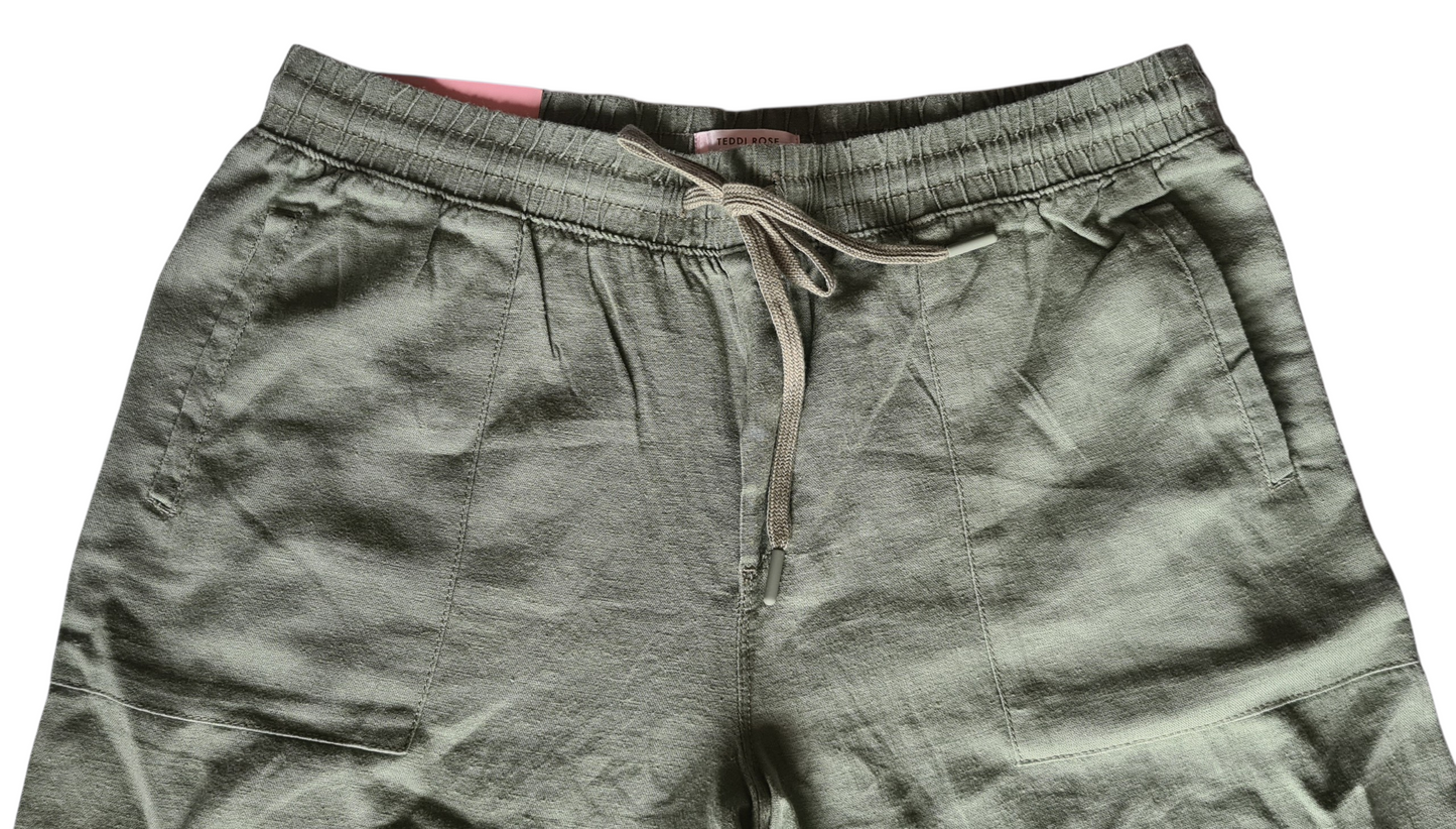 TEDDI ROSE Ladies Wide Leg Pants - Green - Size LARGE