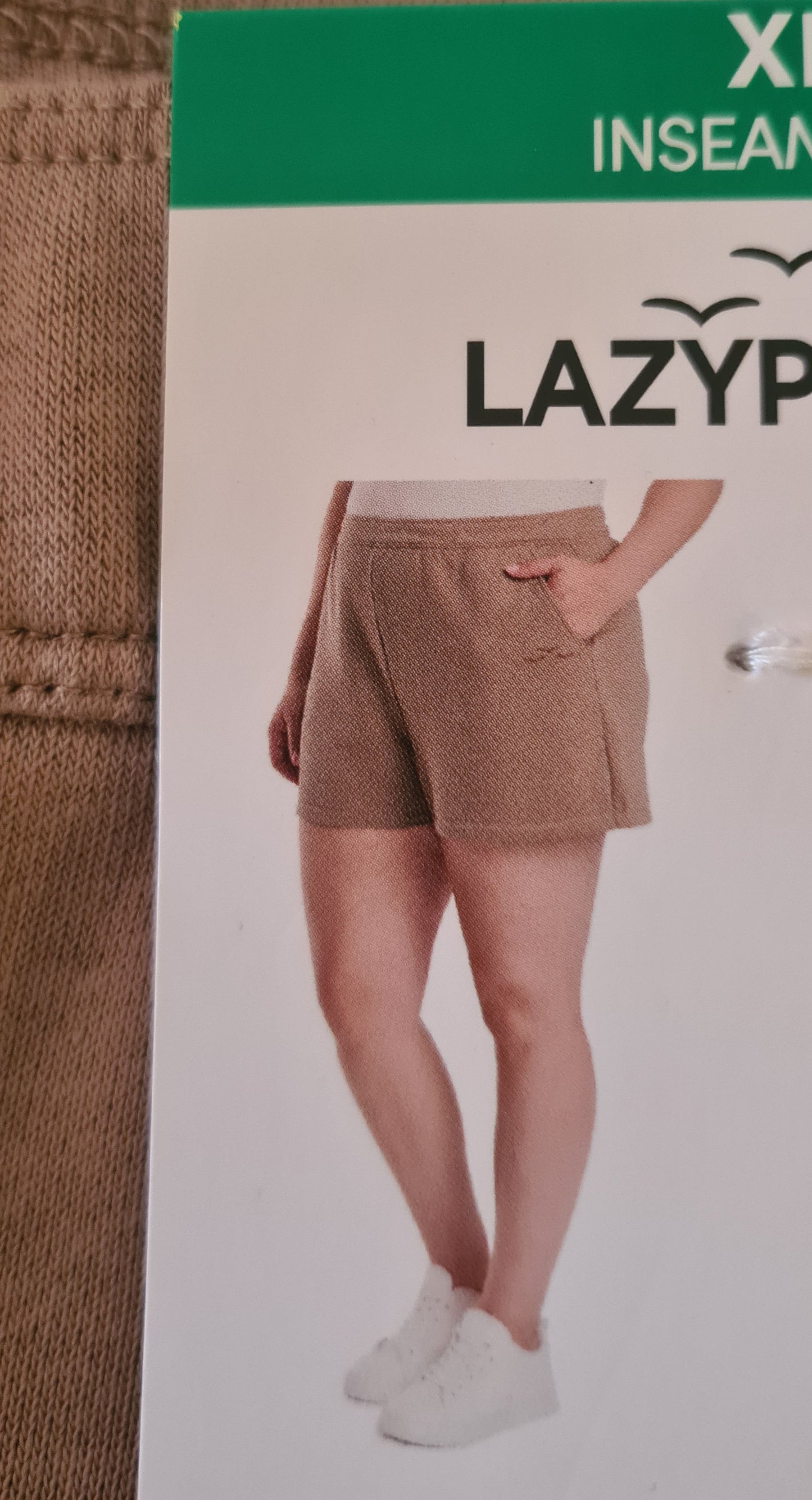 LazyPants Women’s Brown Shorts Elastic Waist Casual - Cotton Blend - Size XL