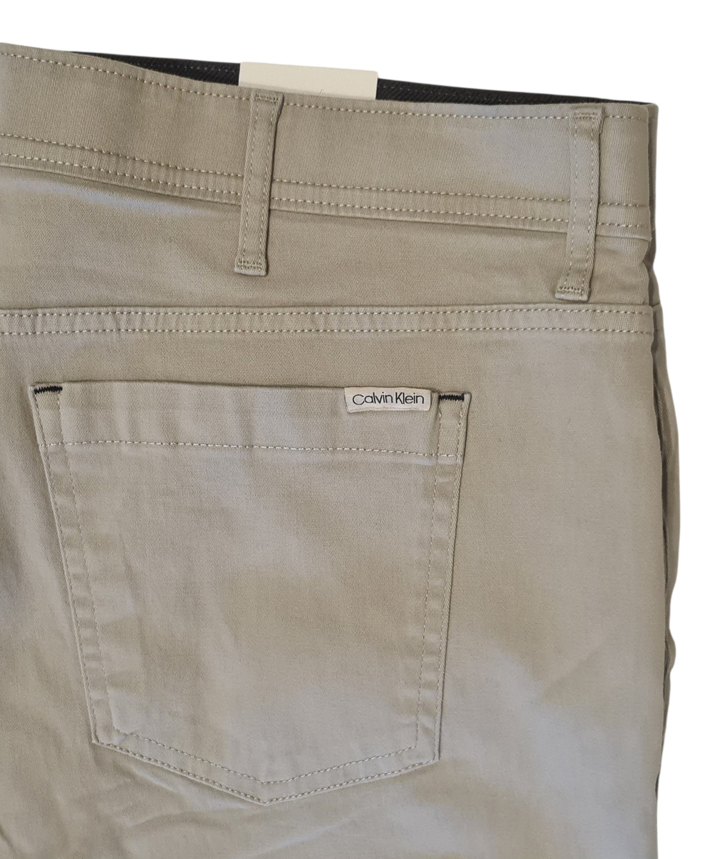 NEW Calvin Klein Men's Infinite Flex Waist Pants Stone Stretch Slim Fit W42 L32