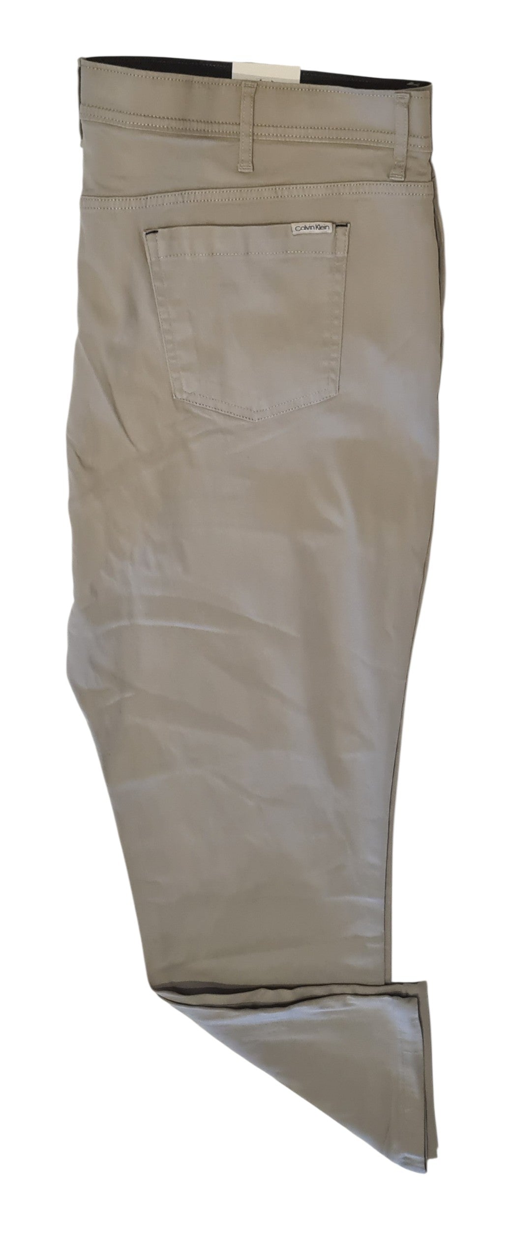 NEW Calvin Klein Men's Infinite Flex Waist Pants Stone Stretch Slim Fit W42 L32