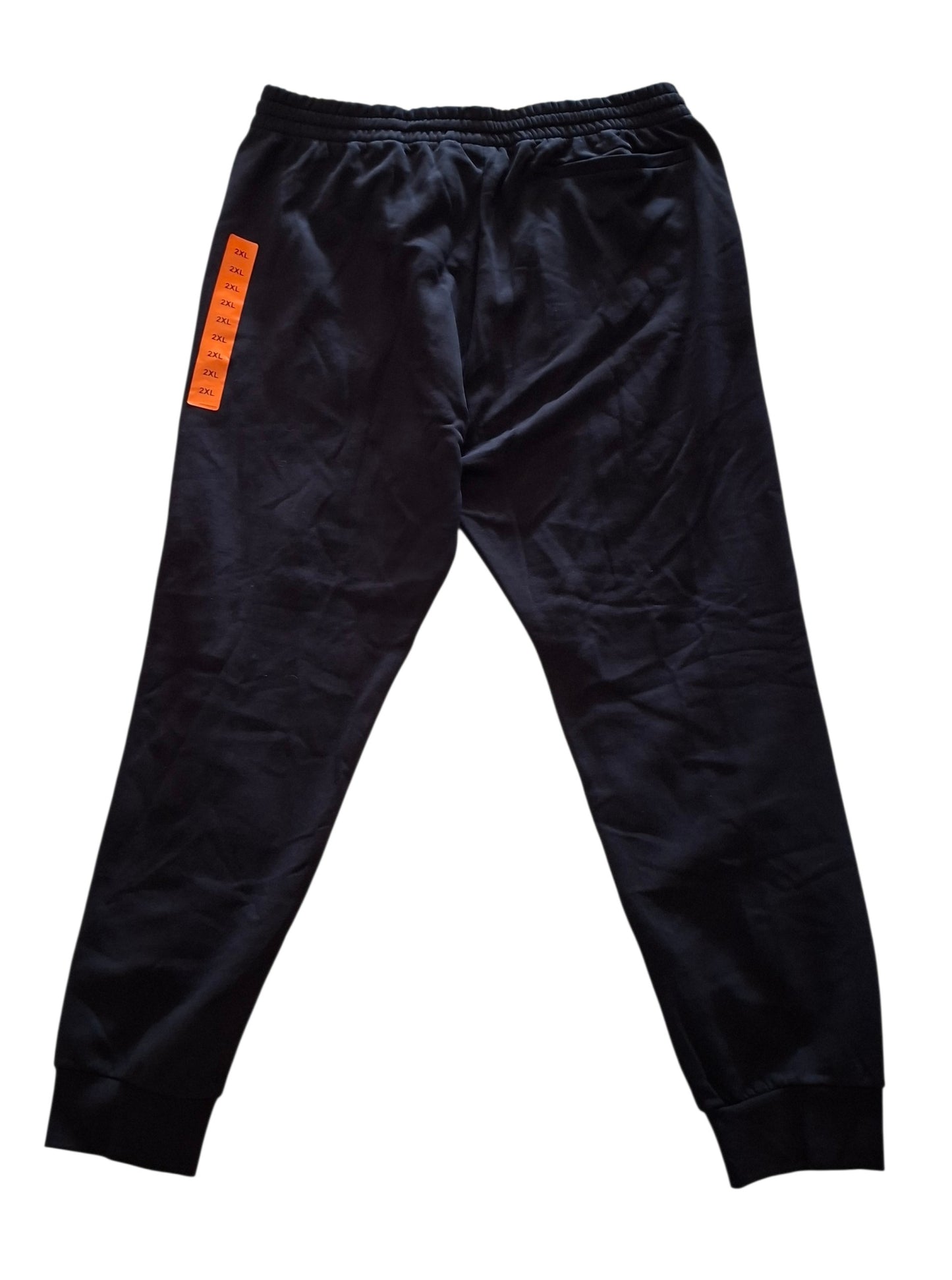 New Adidas Men's Feelcozy Regular Tapered Joggers - Size 2XL - Black/White