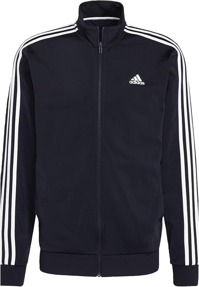 New adidas Men's  M 3S TT Tricot Track Jacket Full Zip - Legink - Size SMALL