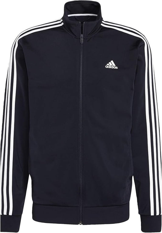 New adidas Men's  M 3S TT Tricot Track Jacket Full Zip - Legink - Size SMALL