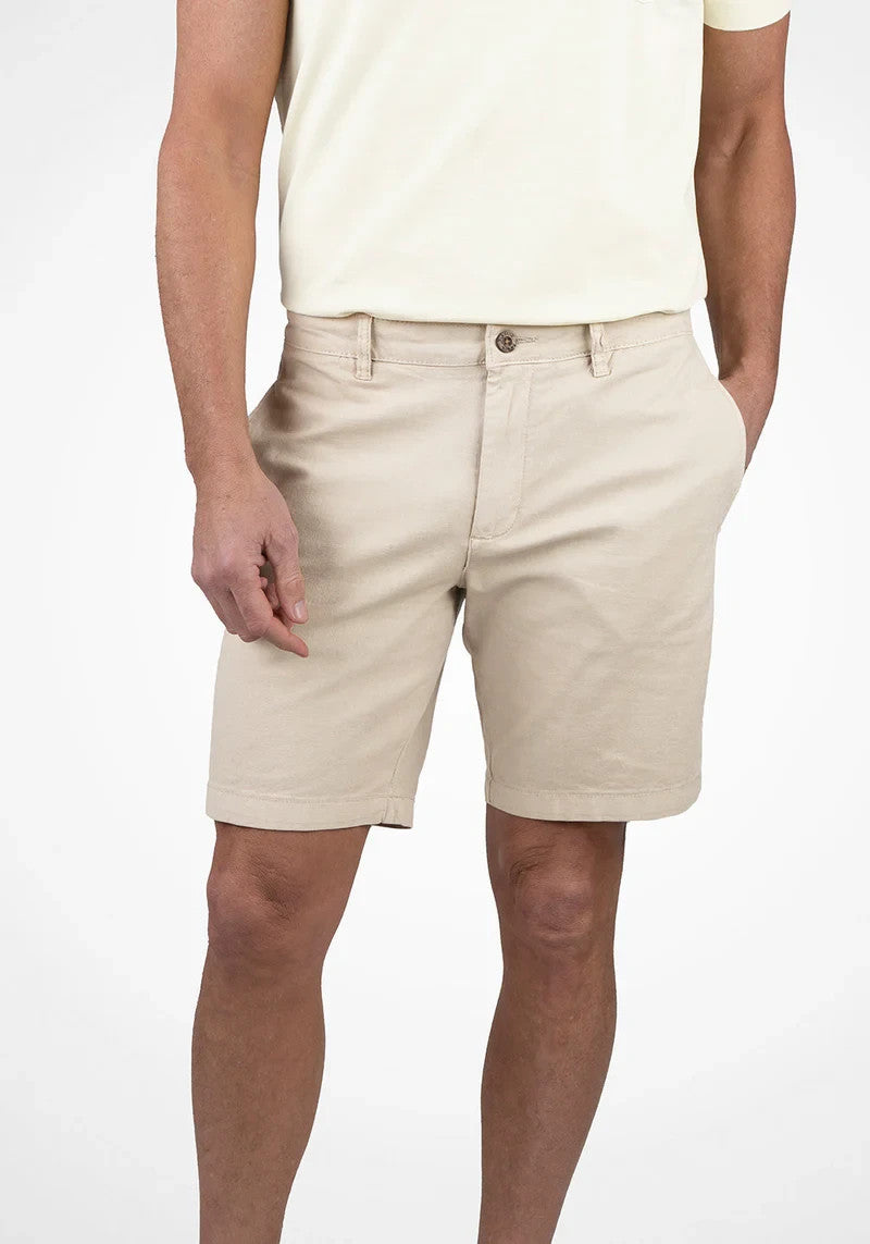 Tailor Vintage Mens Walking Shorts – Quiet Grey – Linen Cotton Stretch W30 & W34