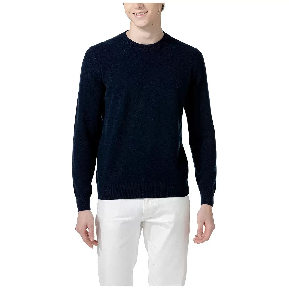 NEW Lydia Vine Men's Cashmere Crew Sweater | Dark Navy | SMALL --FREE POST!