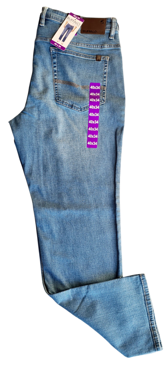NEW Buffalo David Bitton Men's Jack Slim Straight Stretch Jeans | Size W40 x L34