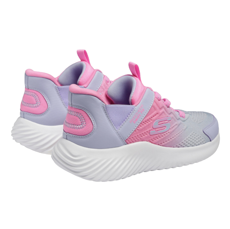 Skechers Kids Swift Fit Hands-Free Sneaker – Purple/Pink – Slip-On – Size US 3