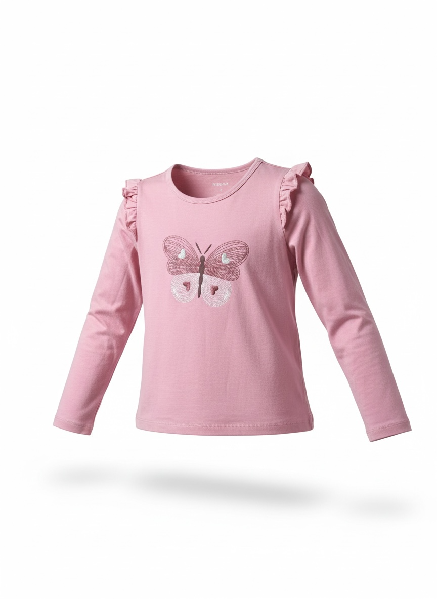 Pekkle Kids 3-Piece Long Sleeve T-Shirt Set – Age 7 – Soft & Stretchy