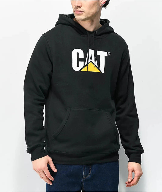 NEW Caterpillar Men's Foundation PO Hooded Sweatshirt | Black | Small -FREE POST