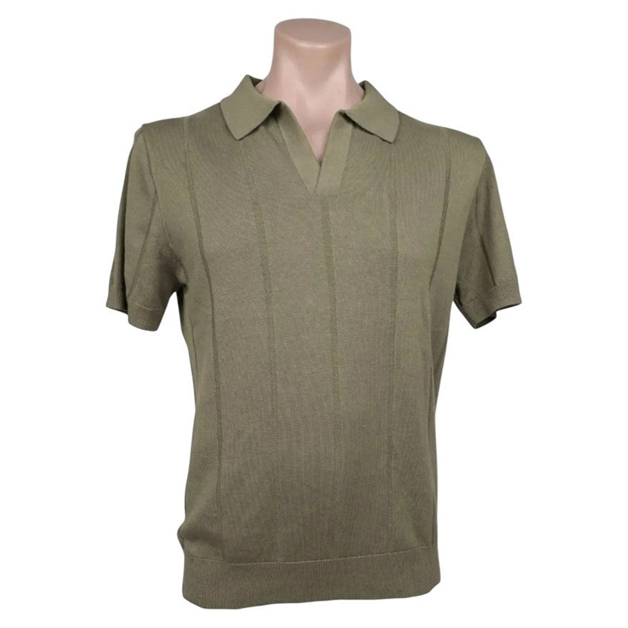New SABA Men's Knit Polo | Olive | Size XL - 100% Cotton - Free post!!