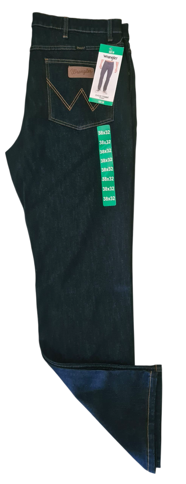 NEW Wrangler Men's Classic Straight Jeans | Original Rinse | Size W38 x L32