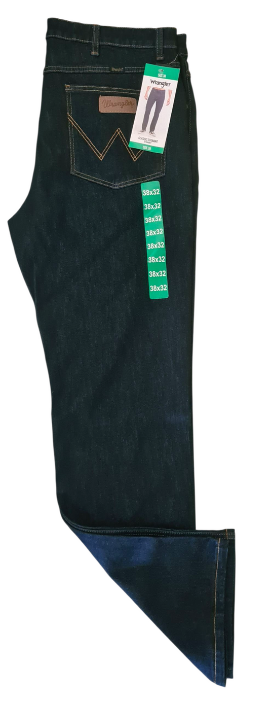 NEW Wrangler Men's Classic Straight Jeans | Original Rinse | Size W38 x L32