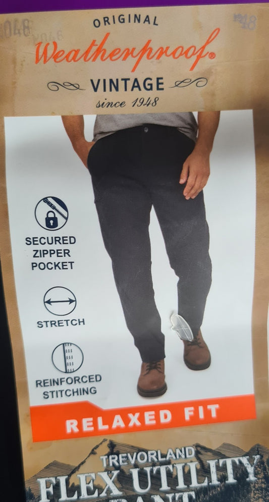 NEW Weatherproof Vintage Men's Trevorland Flex Utility Pant - Size W42 x L34
