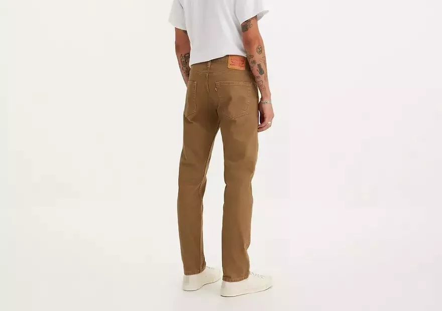 New LEVI'S 502 Regular Taper Fit Men's Stretch Jeans - Tan - Size W42 x L32