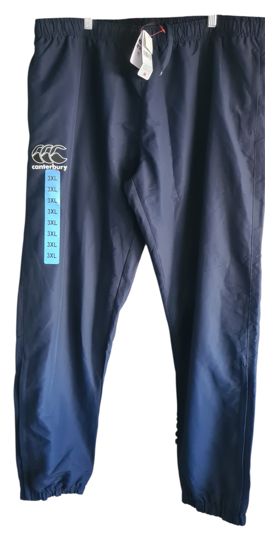 New CCC Canterbury Men's Zip Trackpants - Navy - Size 3XL