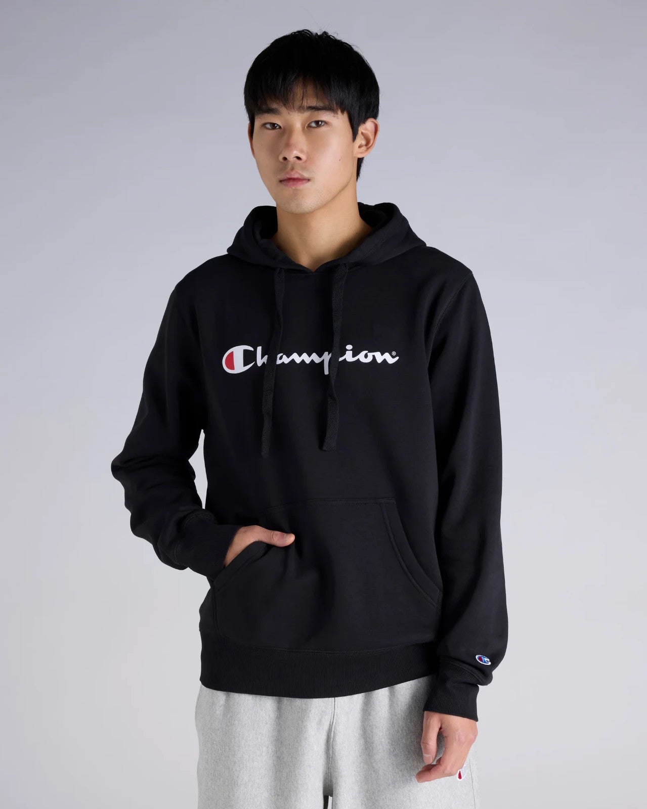 NEW Champion Script Men's Hoodie | Black | Size  XXL   ***FREE POST