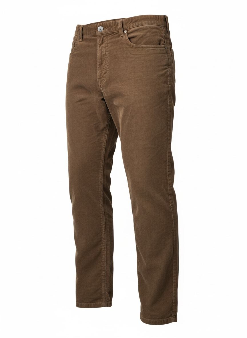 New English Laundry Men's Corduroy 5 Pocket Pants | Khaki | Size W38 x L32