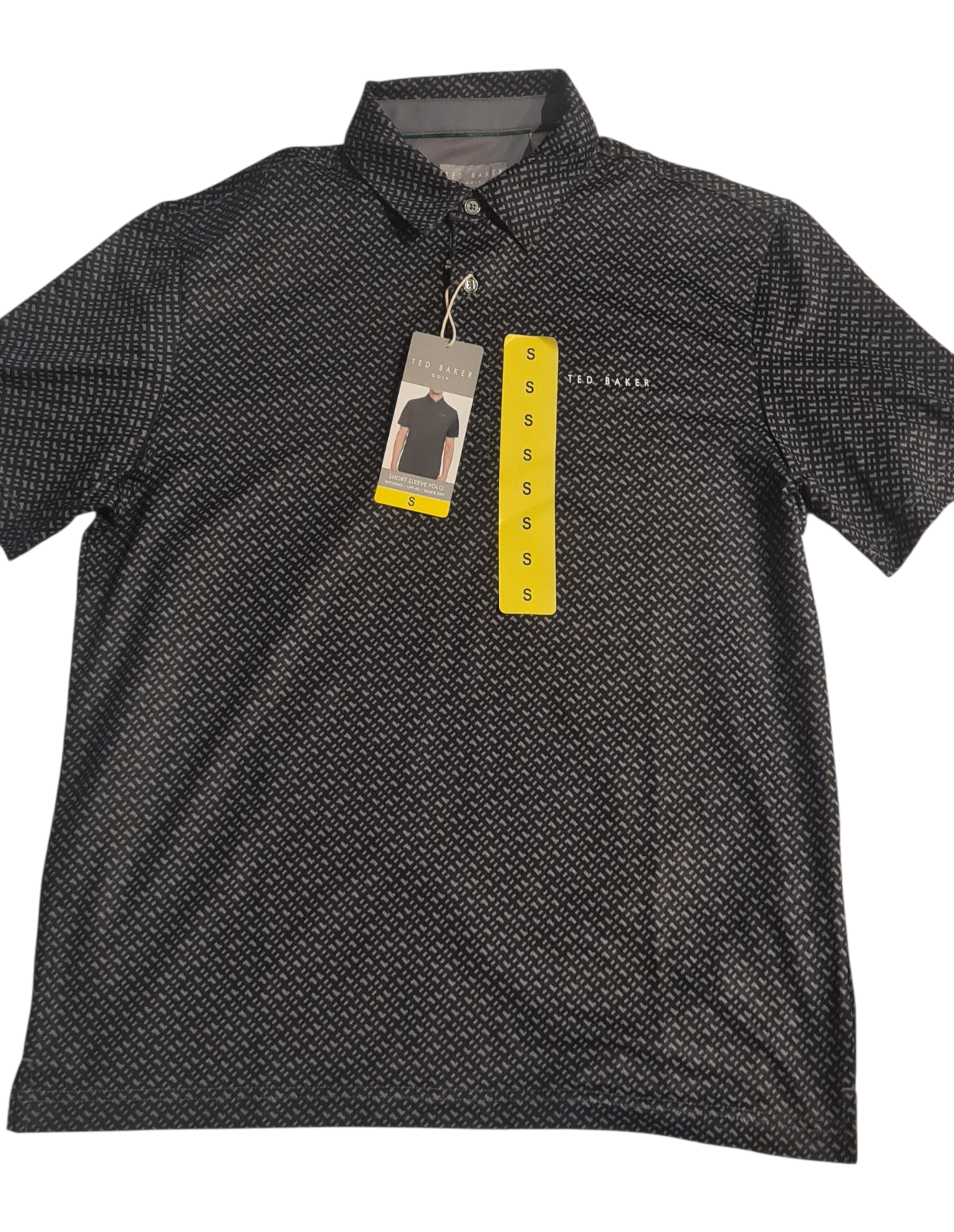 New Ted Baker Men's Golf Polo Shirt - Quick Dry Wicking - UPF 40 -Size SMALL