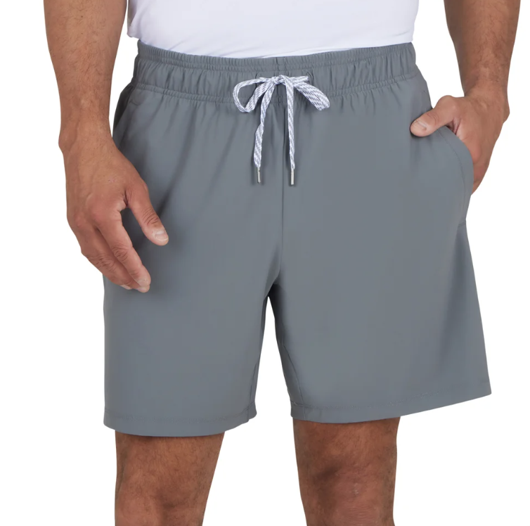 New Reflex Men's Warp Short - Grey - Size Medium - Zipped Back Pockets