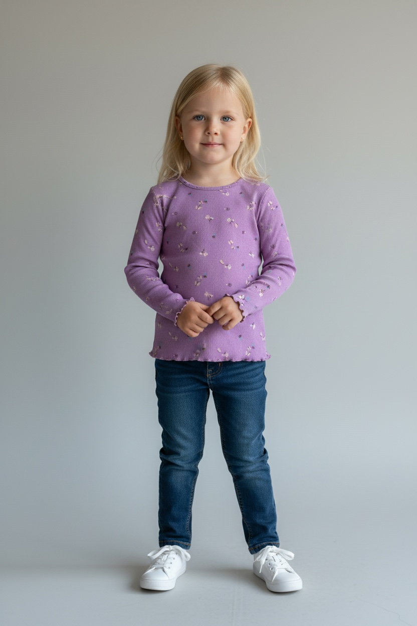 Pekkle Kids 3-Piece Long Sleeve T-Shirt Set – Age 8 – Soft & Stretchy