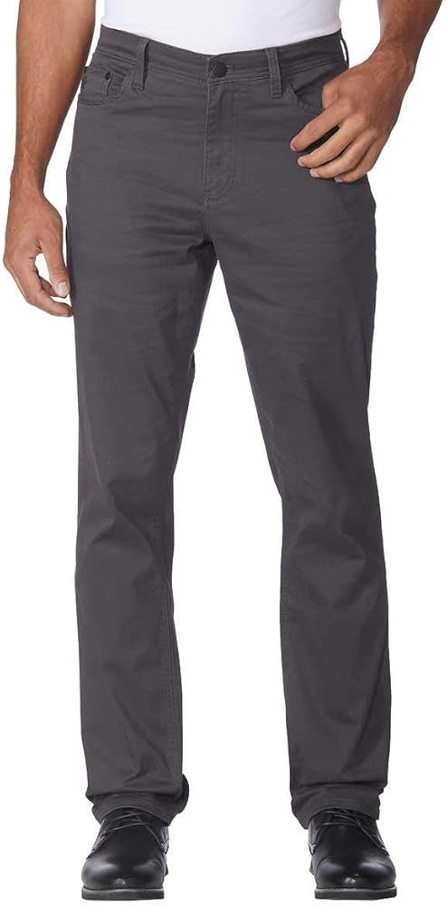 New English Laundry Men's FLEX COMFORT 5 Pocket Pants- Graphite- Size W36 x L32