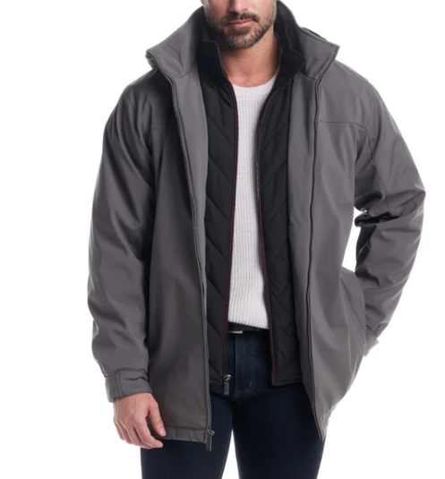NEW Weatherproof Men's Stretch Tech Water Resistant Windproof Jacket | Size XL