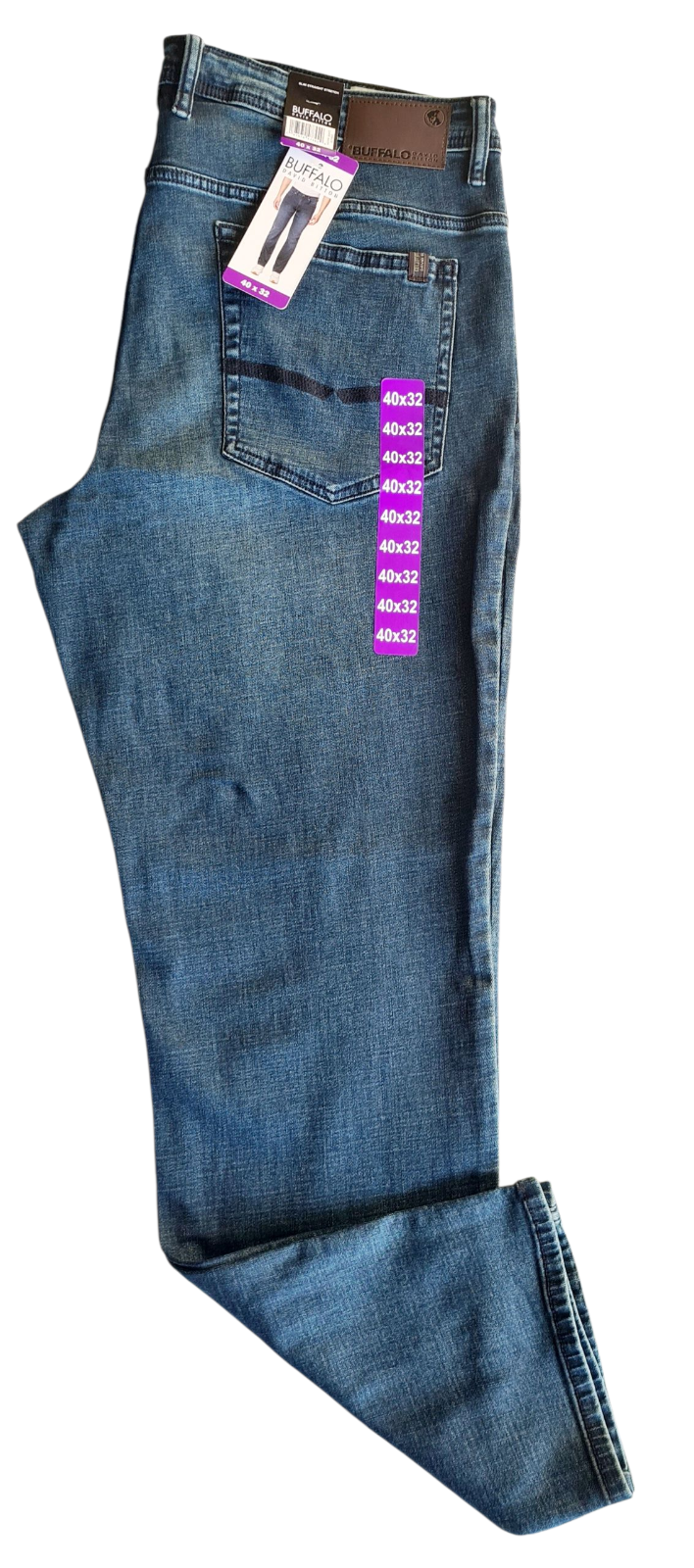 NEW Buffalo David Bitton Men's Jack Slim Straight Stretch Jeans | Size W40 x L32