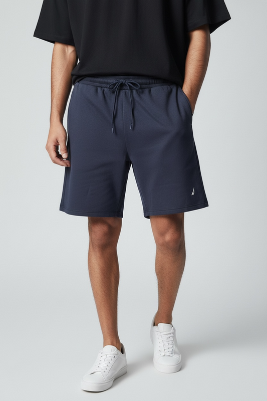 New Nautica Men’s Tech Interlock Shorts – Navy - Elastic Waist -Size XL, 3XL