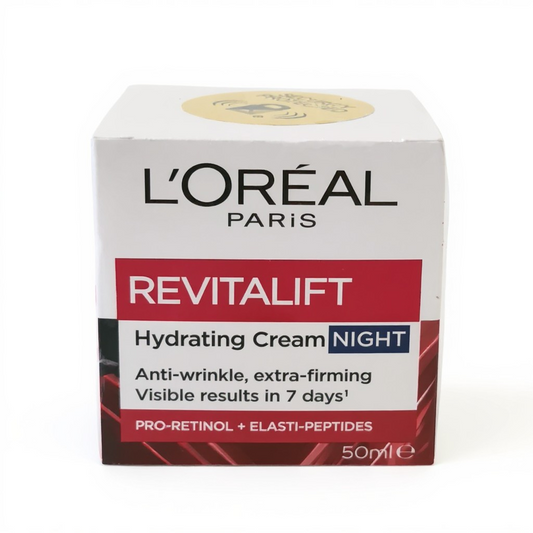L’Oreal Revitalift Hydrating Night Cream 50ml Anti-Wrinkle & Firming Pro-Retinol