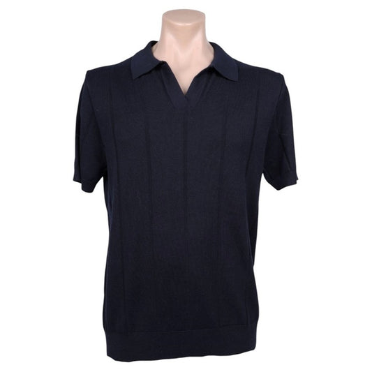 New SABA Men's Knit Polo | Navy | Size XL - 100% Cotton - Free post!!