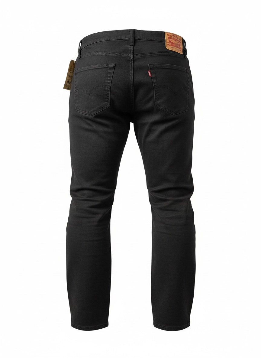 New Men's Levi’s 502 Taper Jeans – Black – W40 x L30 – Stretch – Cool Eco