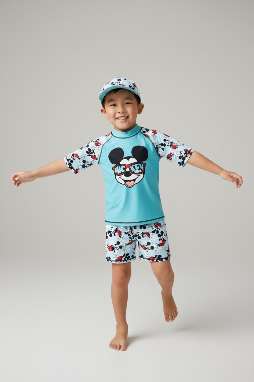 New Disney Junior Mickey 4 Piece Swim Set – UPF 50+