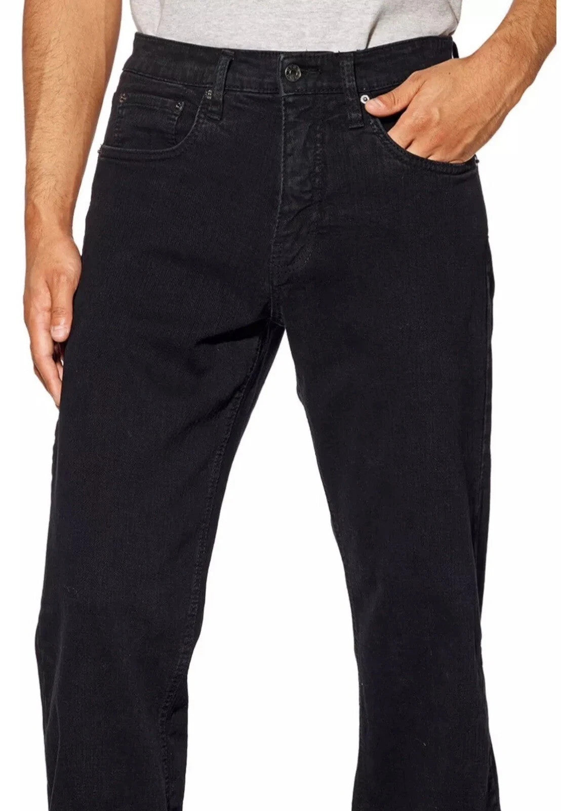 English Laundry Men's Harrow Straight Fit Stretch Jeans - Onyx - W40 x L32