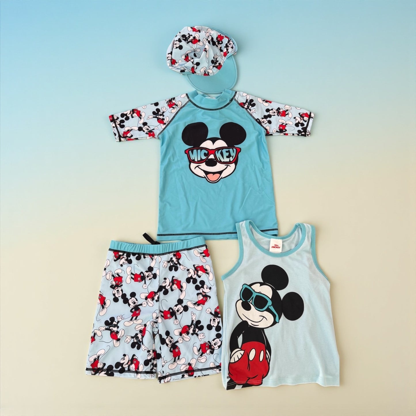 New Disney Junior Mickey 4 Piece Swim Set – UPF 50+