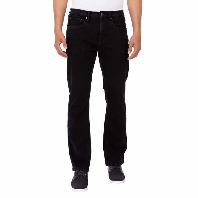 NEW Urban Star Men's Straight Leg - Stretch - Relaxed Fit Jeans Black -W42 x L34