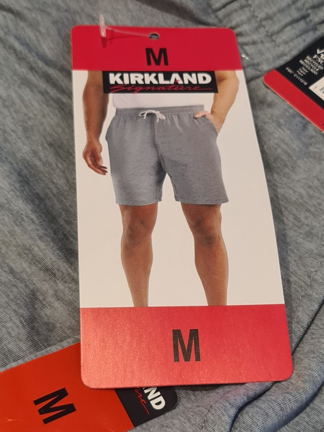 NEW Kirkland Signature Men’s Moisture Wicking Lounge Shorts – Grey – Size M