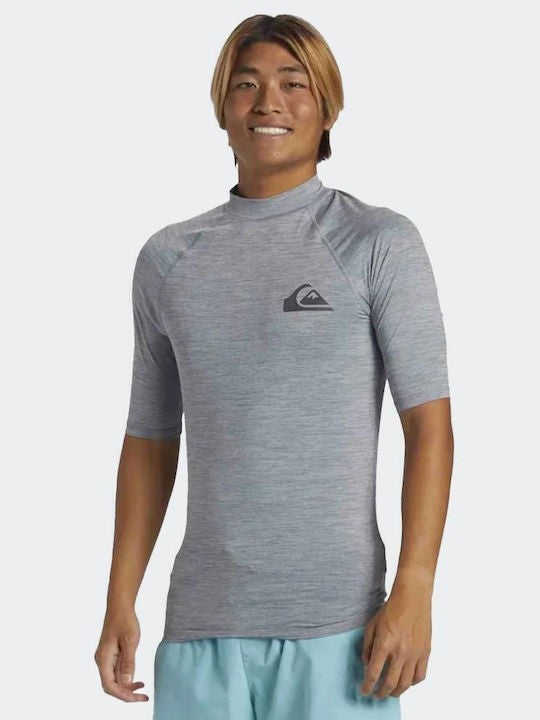 New Quiksilver Men’s UV Sun Protection Shirt – Grey – Size SMALL–UPF 50+  NO TAG
