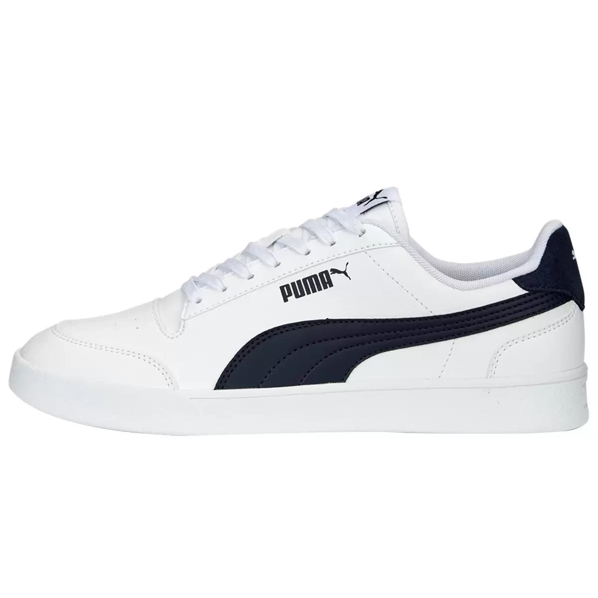 NEW PUMA Men’s Shuffle Sneakers – White/Navy - Size US 9.5 / UK 8.5