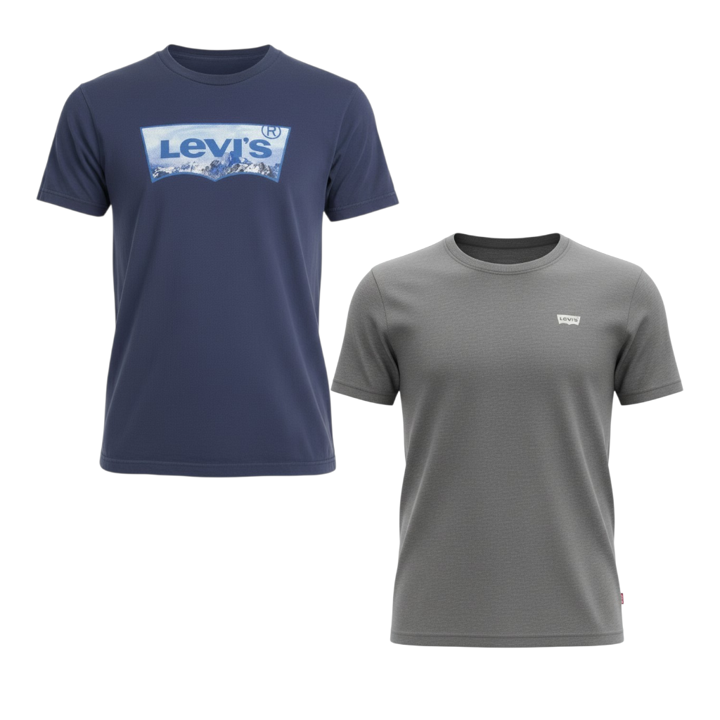 Levi’s Boys 2-Pack Short Sleeve T-Shirts – Size S (6/7) Relaxed Fit