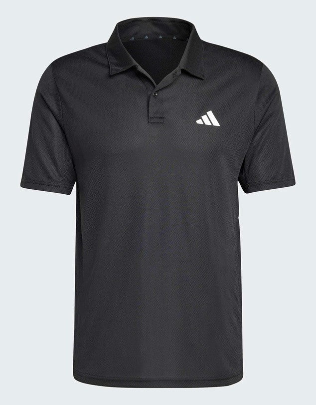 New Adidas Mens TR-ES BASE Polo Shirt – Black/White – Size Small – AEROREADY