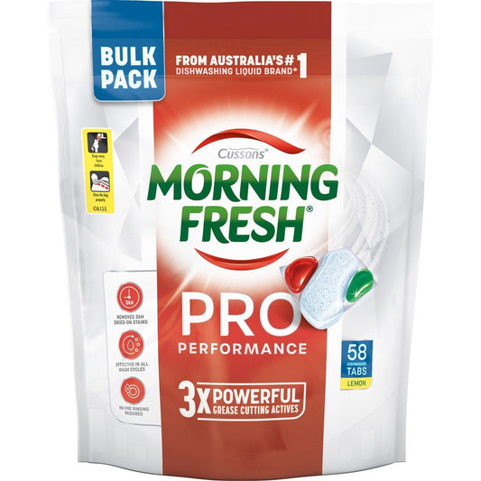 Morning Fresh Pro Performance Dishwasher Tablets Lemon - 58 Pack